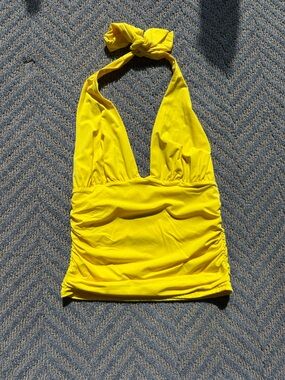 Amazon Yellow Halter Tank Top